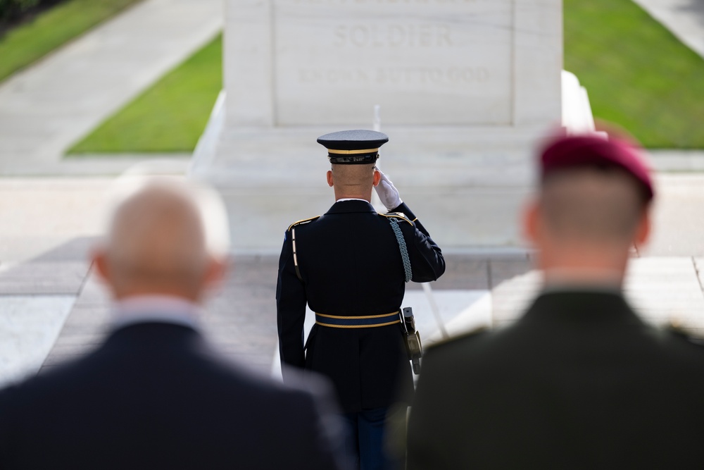 Embassy of the Kingdom of Belgium Defense Attaché Brig. Gen. Bart Verbist Visits Arlington National Cemetery