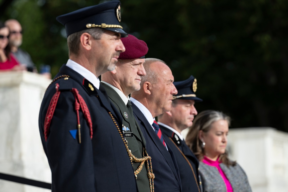 Embassy of the Kingdom of Belgium Defense Attaché Brig. Gen. Bart Verbist Visits Arlington National Cemetery