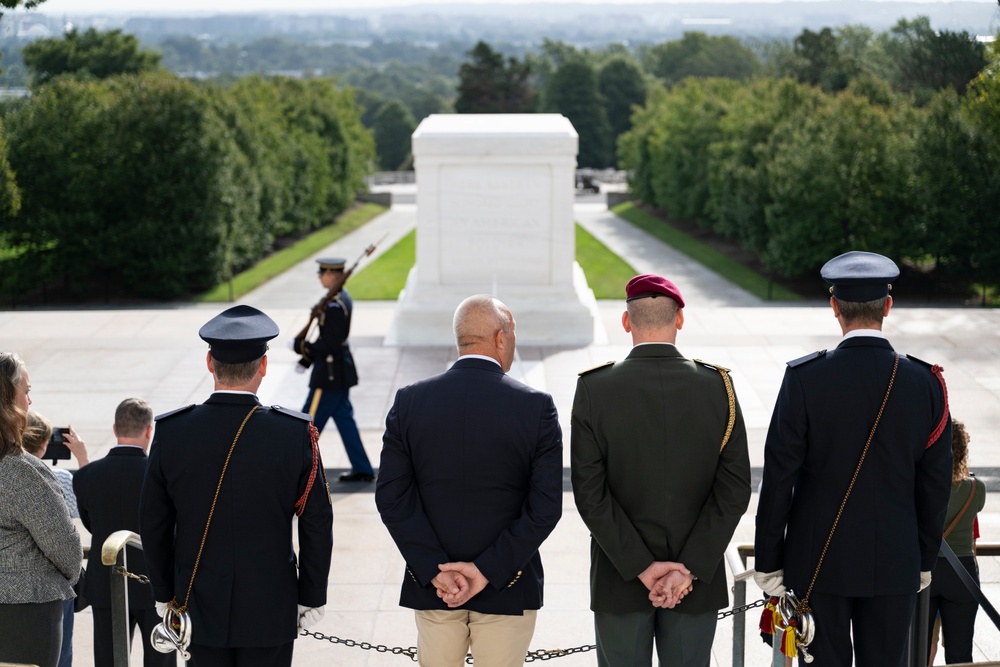 Embassy of the Kingdom of Belgium Defense Attaché Brig. Gen. Bart Verbist Visits Arlington National Cemetery