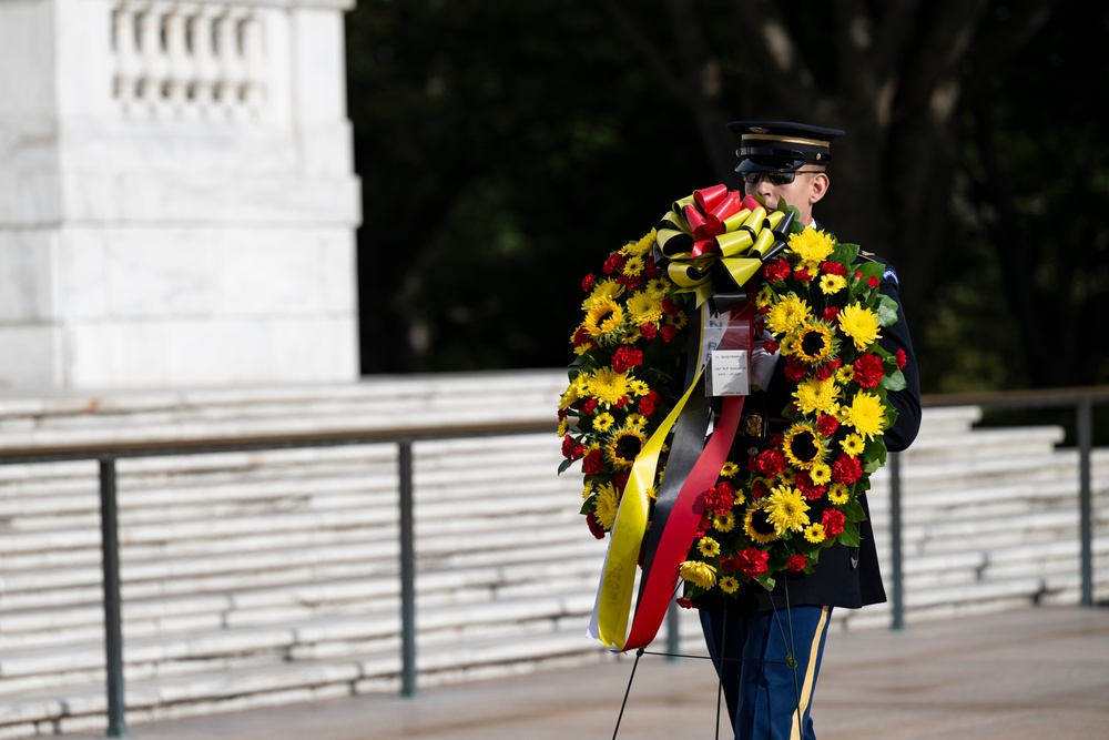 Embassy of the Kingdom of Belgium Defense Attaché Brig. Gen. Bart Verbist Visits Arlington National Cemetery