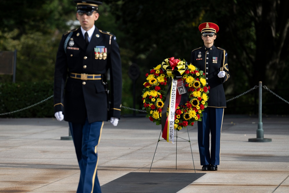 Embassy of the Kingdom of Belgium Defense Attaché Brig. Gen. Bart Verbist Visits Arlington National Cemetery