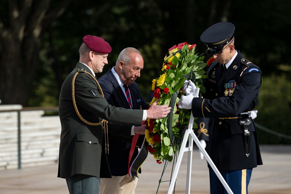 Embassy of the Kingdom of Belgium Defense Attaché Brig. Gen. Bart Verbist Visits Arlington National Cemetery