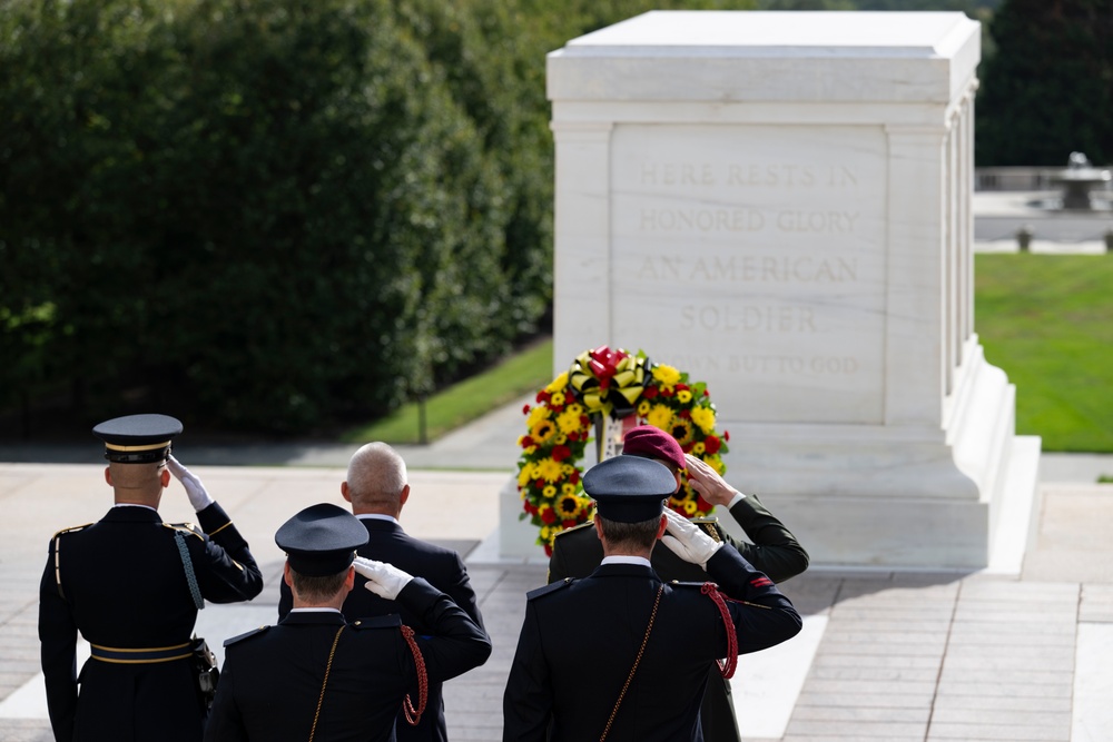 Embassy of the Kingdom of Belgium Defense Attaché Brig. Gen. Bart Verbist Visits Arlington National Cemetery