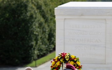 Embassy of the Kingdom of Belgium Defense Attaché Brig. Gen. Bart Verbist Visits Arlington National Cemetery