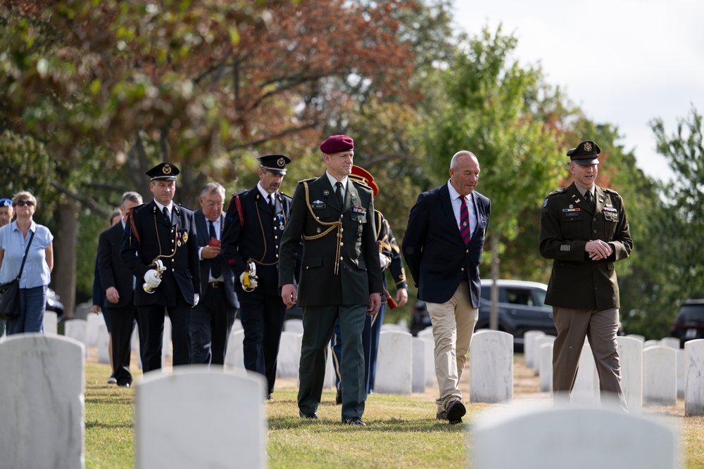 Embassy of the Kingdom of Belgium Defense Attaché Brig. Gen. Bart Verbist Visits Arlington National Cemetery