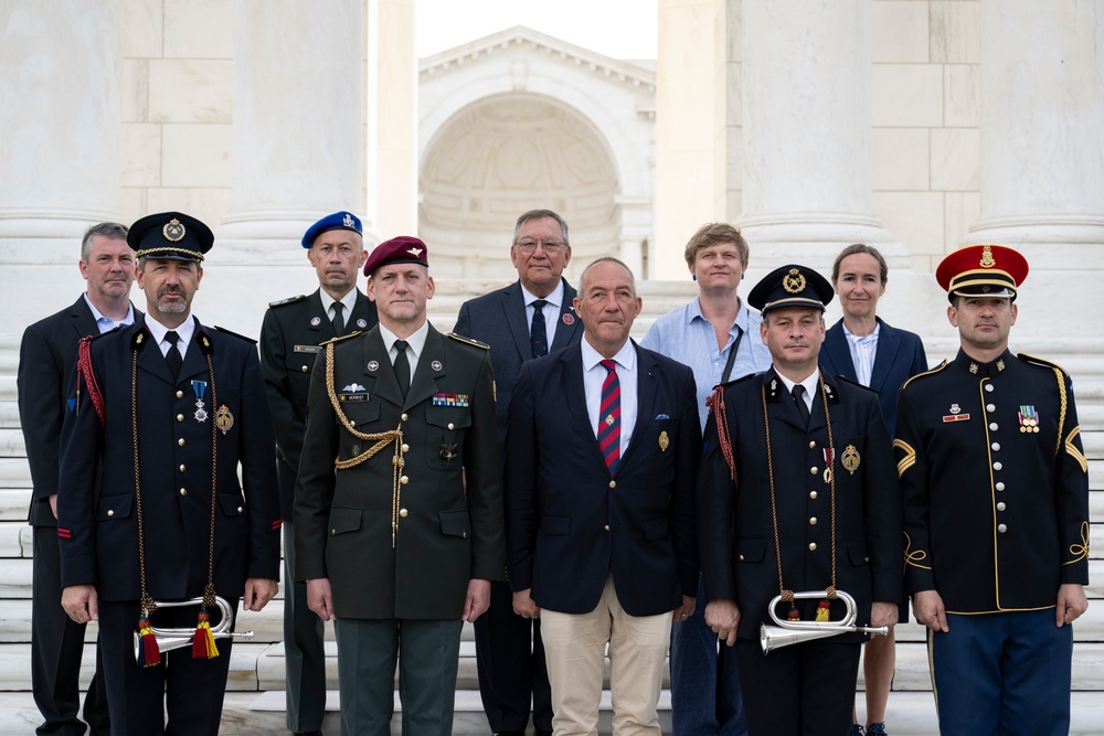 Embassy of the Kingdom of Belgium Defense Attaché Brig. Gen. Bart Verbist Visits Arlington National Cemetery