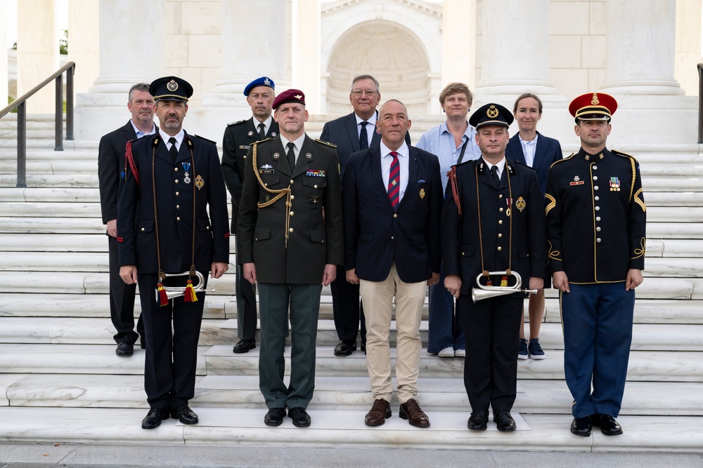 Embassy of the Kingdom of Belgium Defense Attaché Brig. Gen. Bart Verbist Visits Arlington National Cemetery