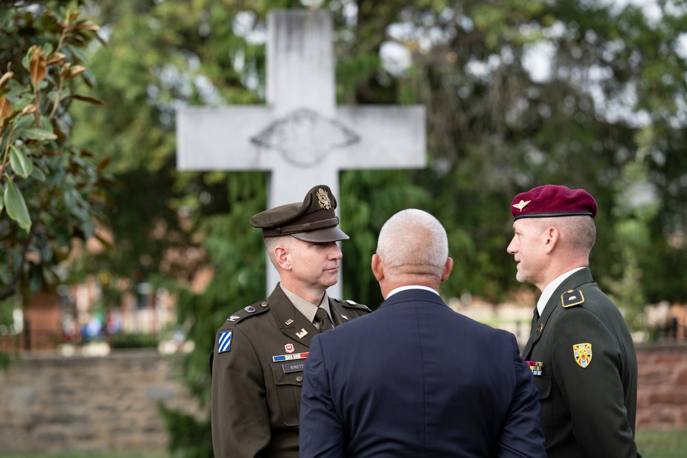 Embassy of the Kingdom of Belgium Defense Attaché Brig. Gen. Bart Verbist Visits Arlington National Cemetery