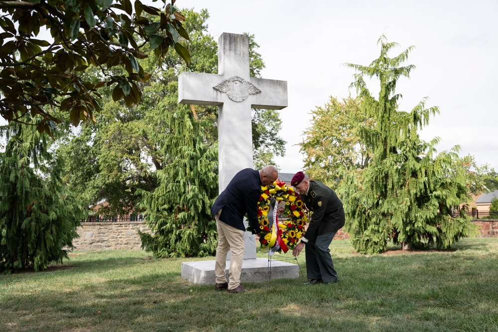 Embassy of the Kingdom of Belgium Defense Attaché Brig. Gen. Bart Verbist Visits Arlington National Cemetery