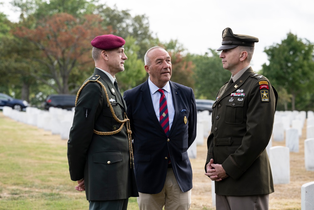 Embassy of the Kingdom of Belgium Defense Attaché Brig. Gen. Bart Verbist Visits Arlington National Cemetery