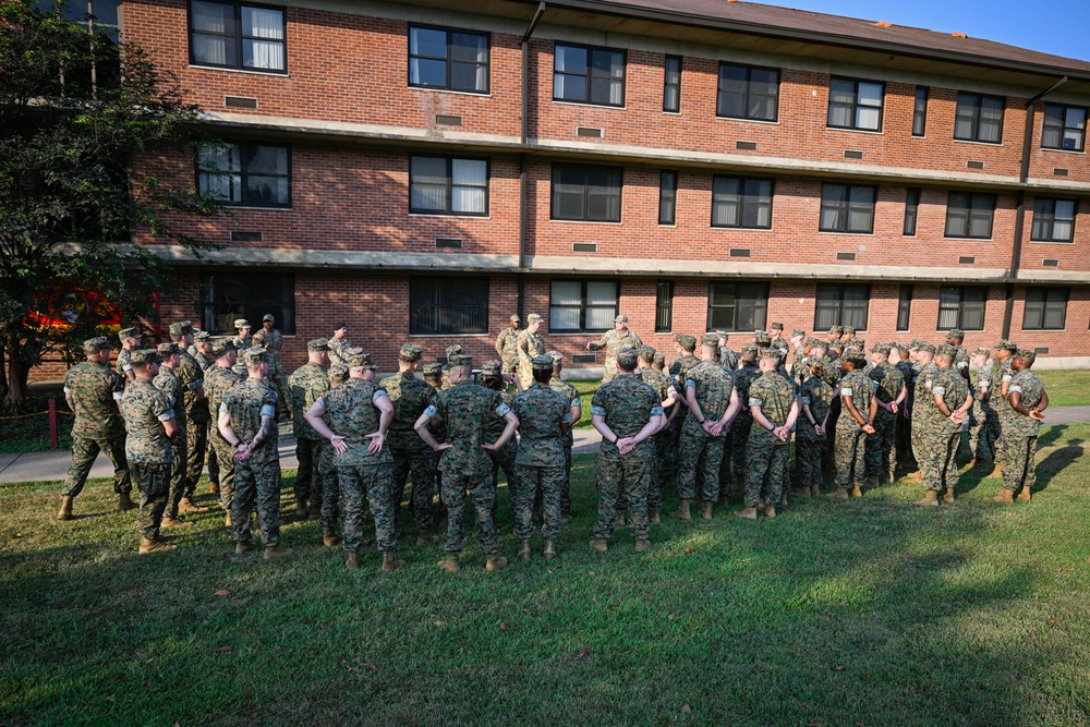 LRAFB commander recognizes Four U.S. Marines for Airmen Fitness Support