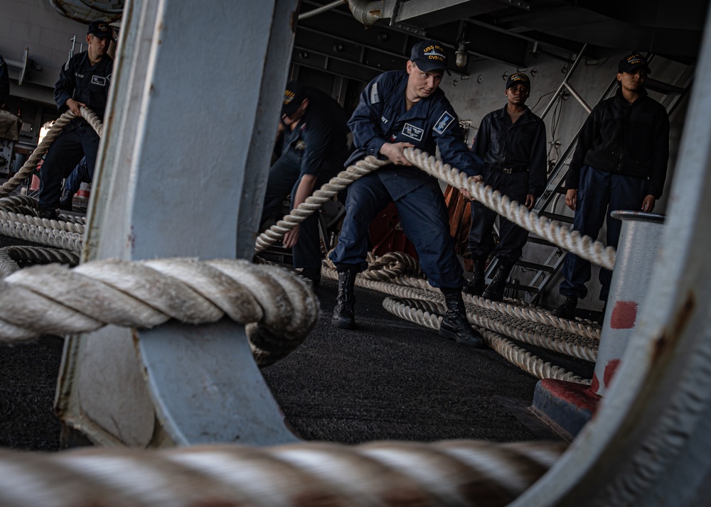 Nimitz Sailors Heave Line