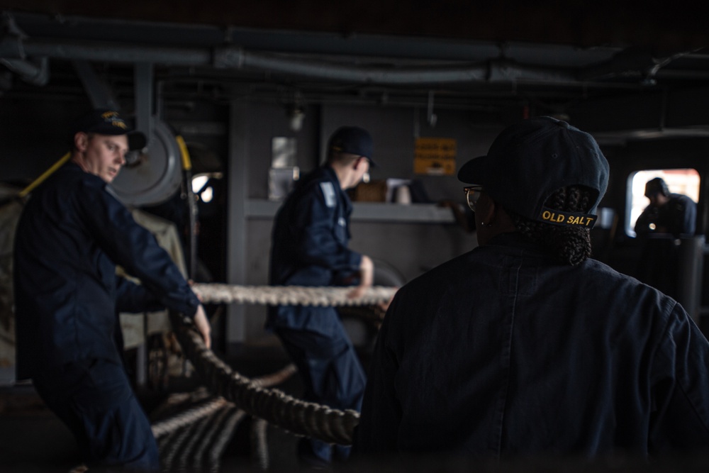 Nimitz Sailors Heave Line