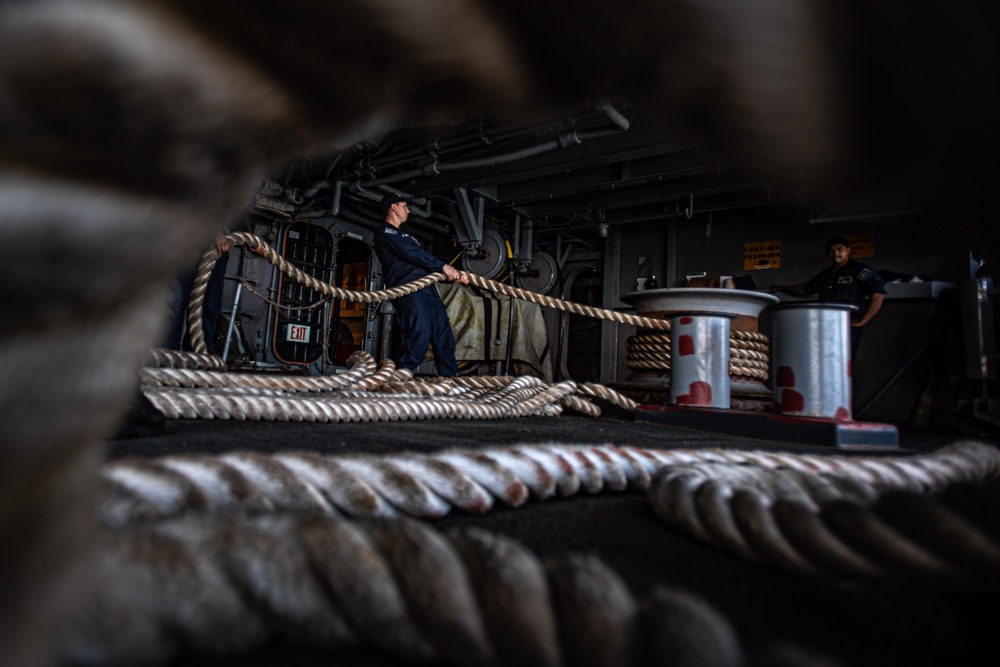 Nimitz Sailors Heave Line