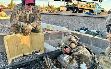 943d Security Forces Squadron participated in an Air Force Qualification Course for the M240B machine gun