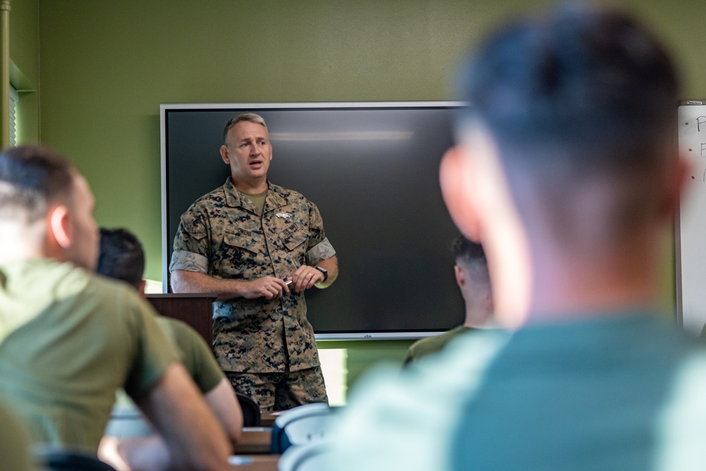 CLB-22 Participates in Spiritual Health Training at the 2nd MLG Human Performance Center