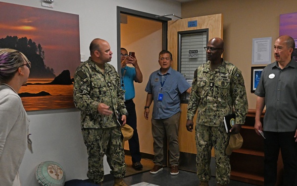 Fleet Master Chief Don Davis visits Naval Station Everett
