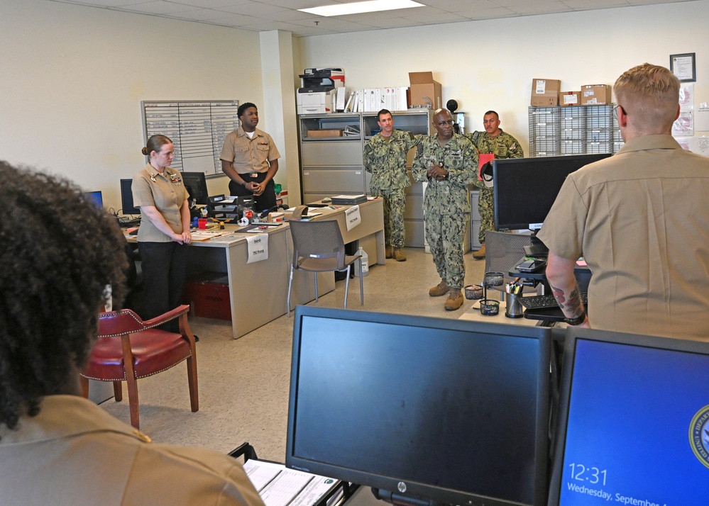 Fleet Master Chief Don Davis visits Naval Air Station Whidbey Island