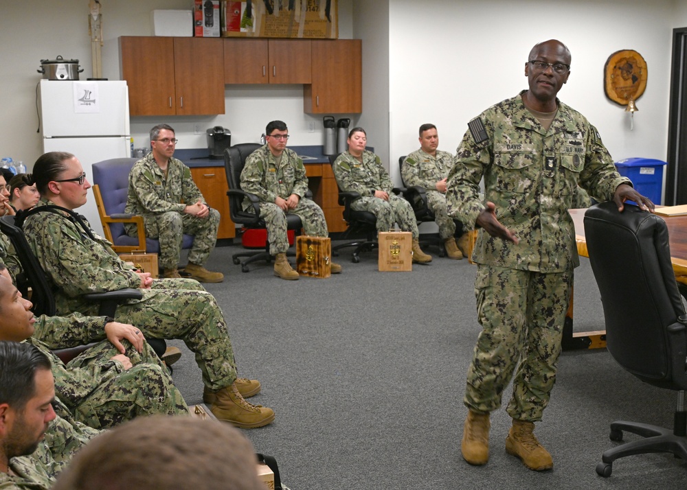 Fleet Master Chief Don Davis visits Naval Air Station Whidbey Island