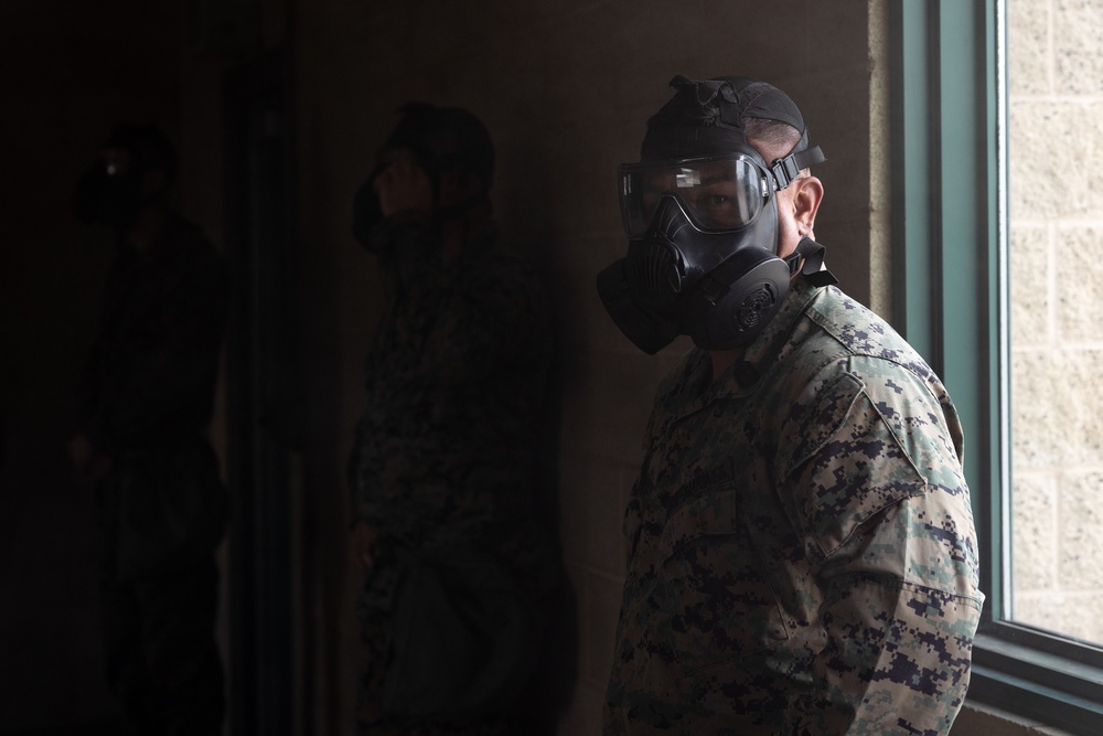 U.S. Marines conduct CBRN defense training at Camp Pendleton