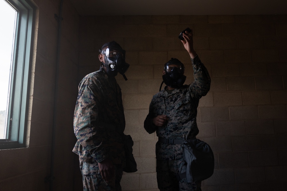 U.S. Marines conduct CBRN defense training at Camp Pendleton