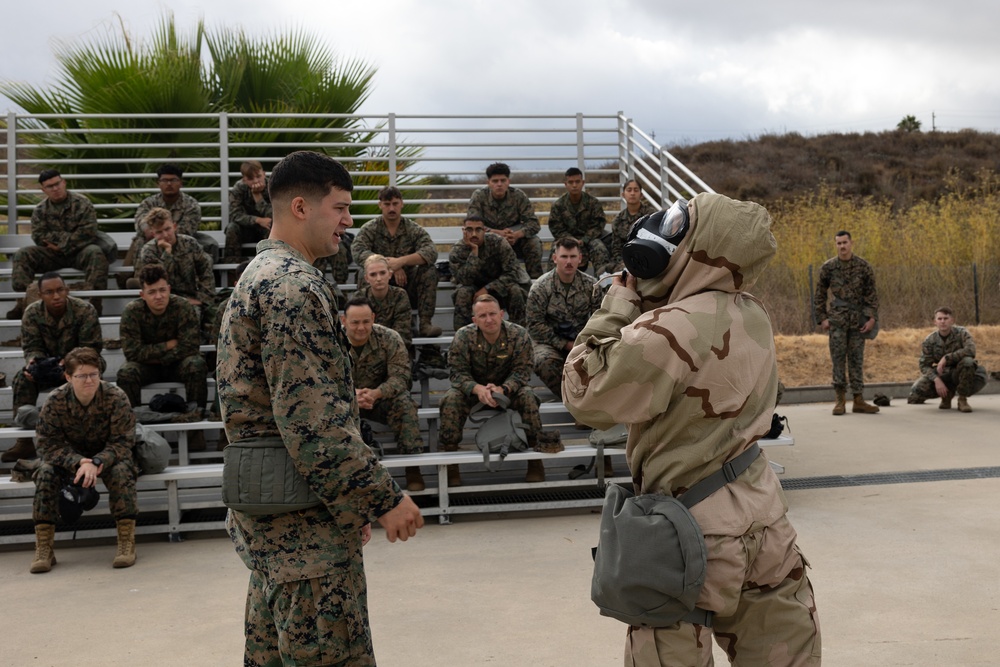 U.S. Marines conduct CBRN defense training at Camp Pendleton