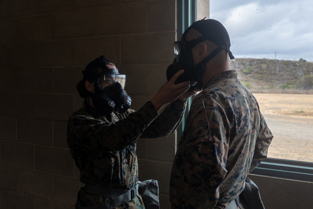 U.S. Marines conduct CBRN defense training at Camp Pendleton