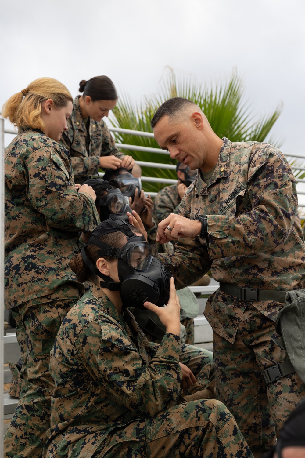 U.S. Marines conduct CBRN defense training at Camp Pendleton