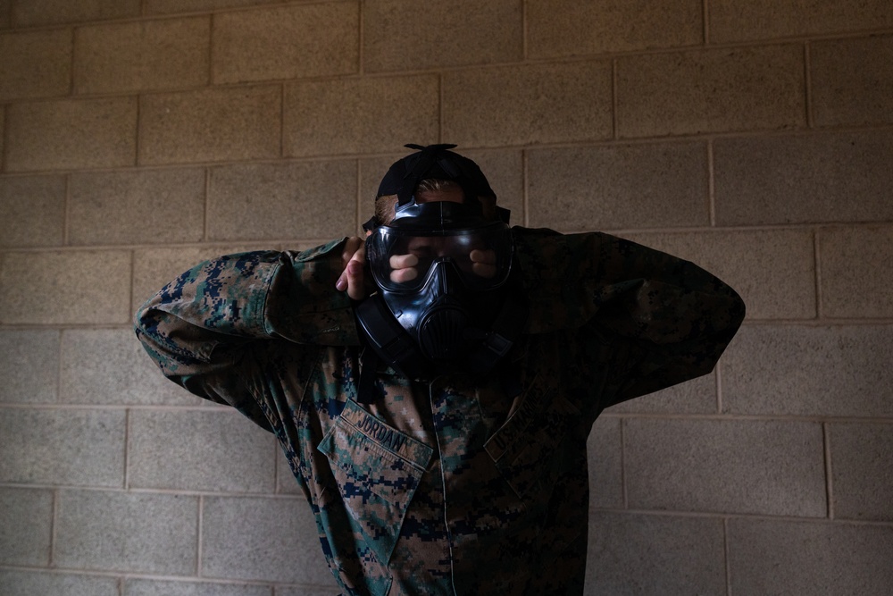 U.S. Marines conduct CBRN defense training at Camp Pendleton