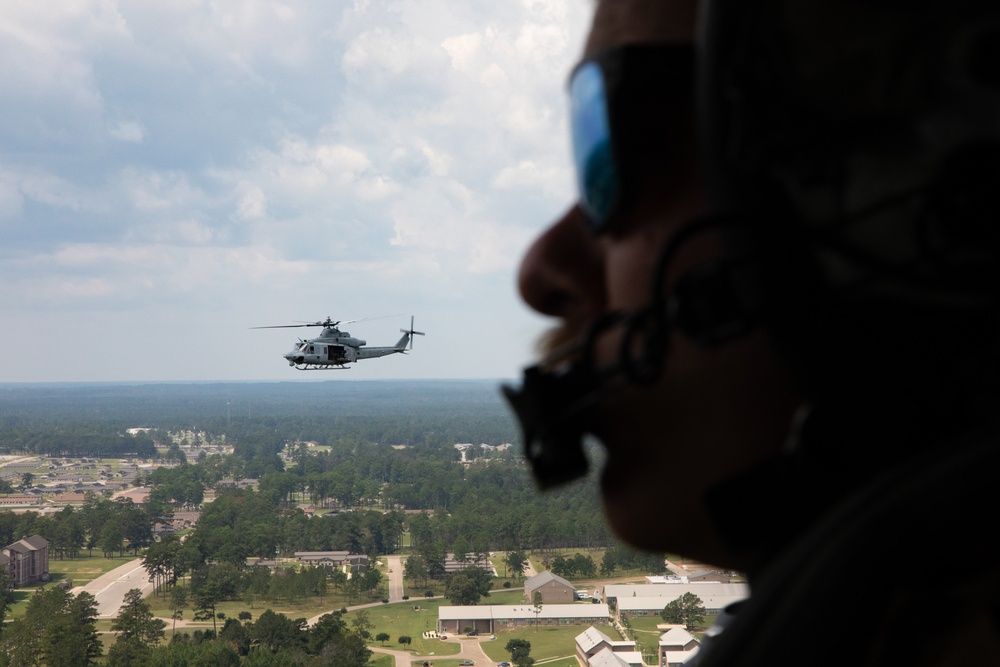 A taste of Venom: Lt. Gen. Leonard F. Anderson and Marines with HMLA-773 participate in a FARP and live fire exercise