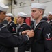 USS Ronald Reagan (CVN 76) Sailors conduct uniform inspections