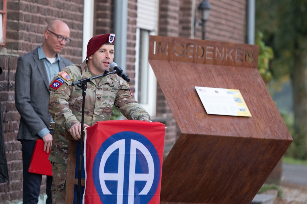 Operation Market Garden 80th Anniversary: Rum Runner Memorial Plaque Unveiling