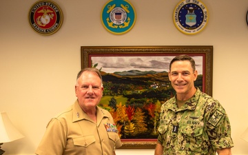 Vice Adm. John Gumbleton Visits Norwich University During New England Outreach