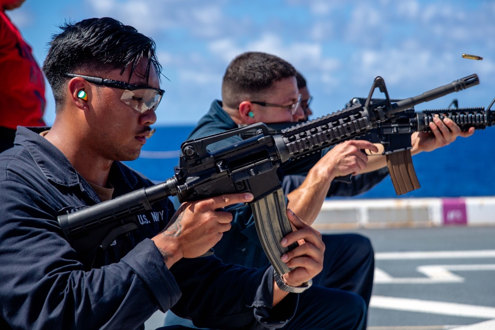 USS San Diego Holds a Weapons Sustainment