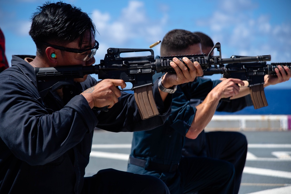 USS San Diego Holds a Weapons Sustainment