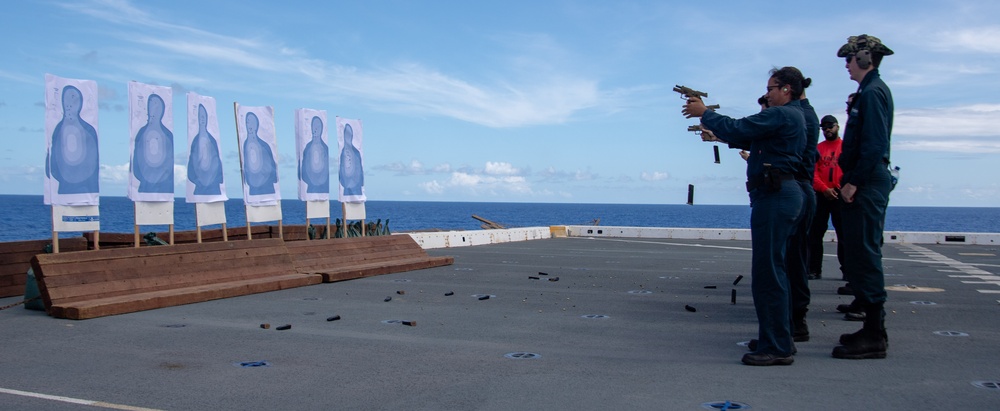 USS San Diego Holds a Weapons Sustainment