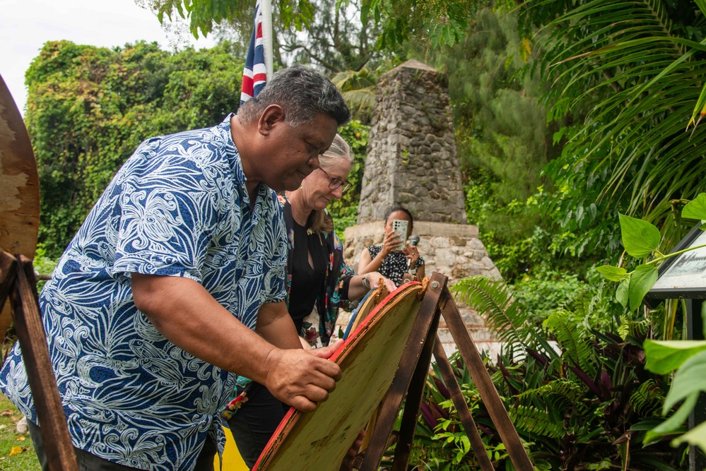 CJTF-M Attends Memorial Ceremony for Australian War Photographer Damien Parer