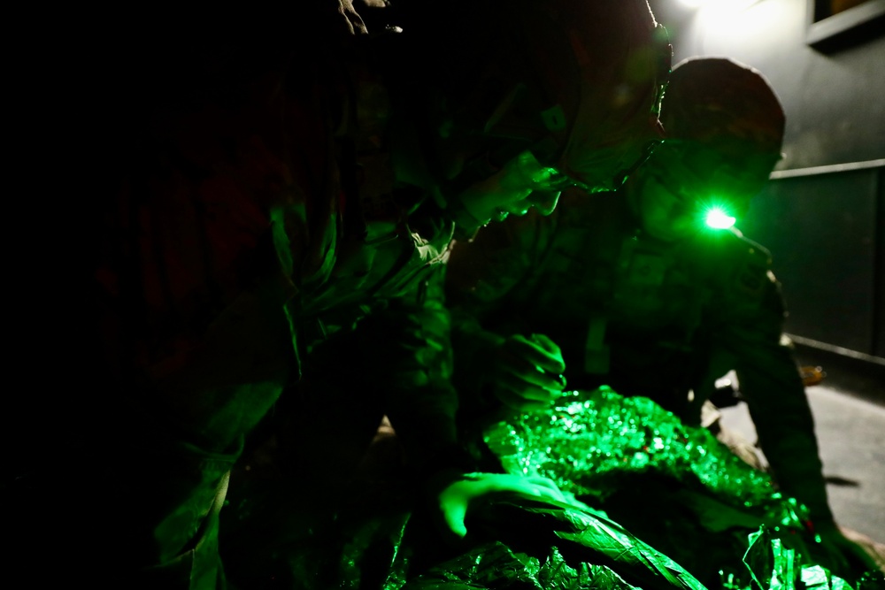 U.S. Soldiers Perform K9 Tactical Combat Casualty Care in Best Medic Competition