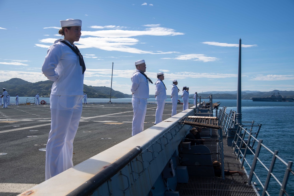 USS San Diego arrives in Sasebo, Japan