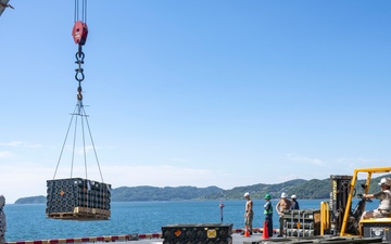 USS America (LHA 6) Conducts Ordnance Handling