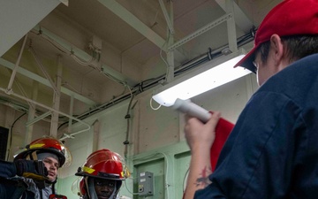 USS America (LHA 6) Conducts Damage Control Training