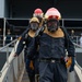 USS Blue Ridge Conducts Fire Fighting Drill