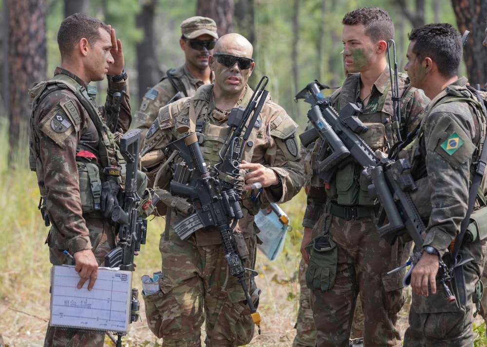 1st SFAB Army Advisors, Brazilian Forces strengthen bonds during combined training event with famed 101st Airborne Division