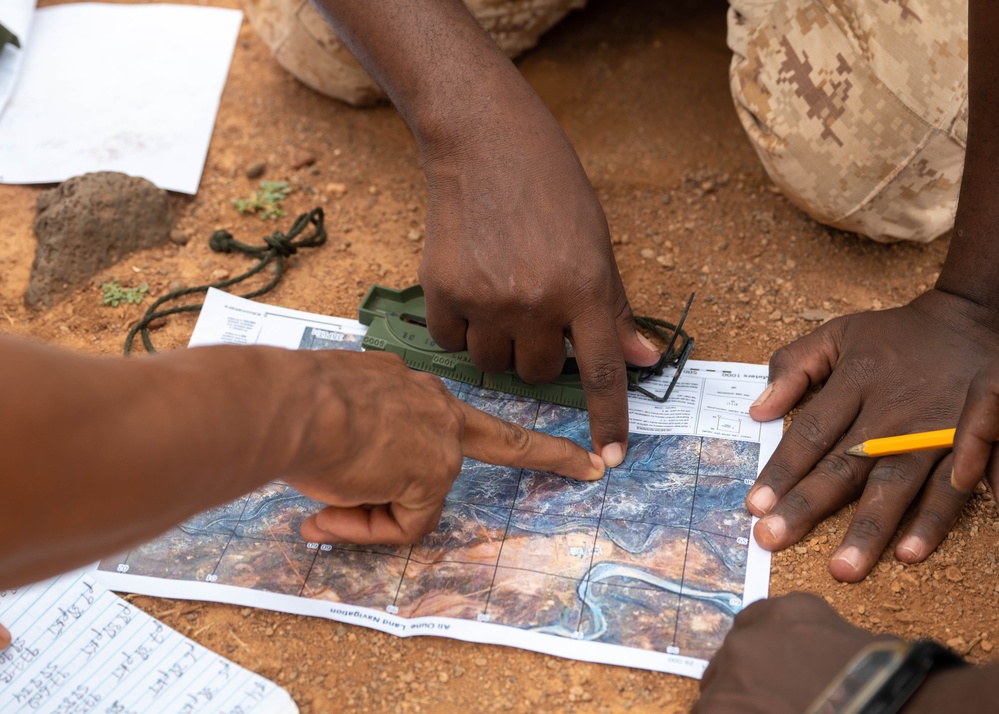 SERE Specialist leads land navigation training to strengthen Djiboutian crisis response forces