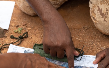 SERE Specialist leads land navigation training to strengthen Djiboutian crisis response forces