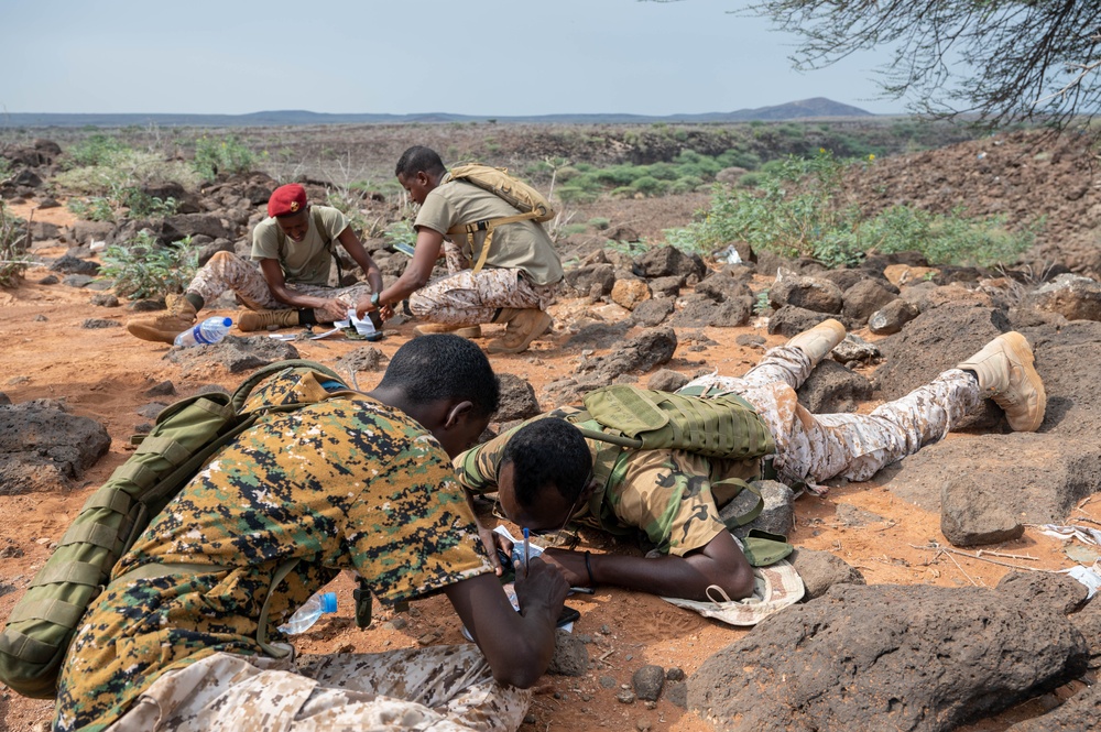 SERE Specialist leads land navigation training to strengthen Djiboutian crisis response forces