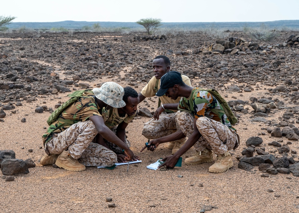 SERE Specialist leads land navigation training to strengthen Djiboutian crisis response forces