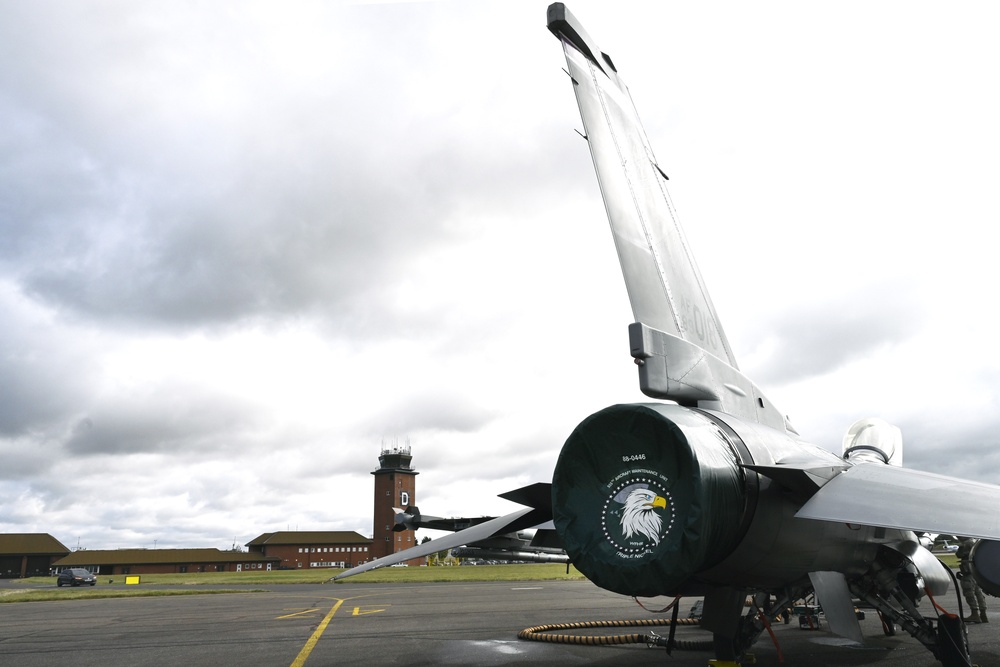 Triple Nickel, Buzzards F-16s ready at RAF Mildenhall for Cobra Warrior