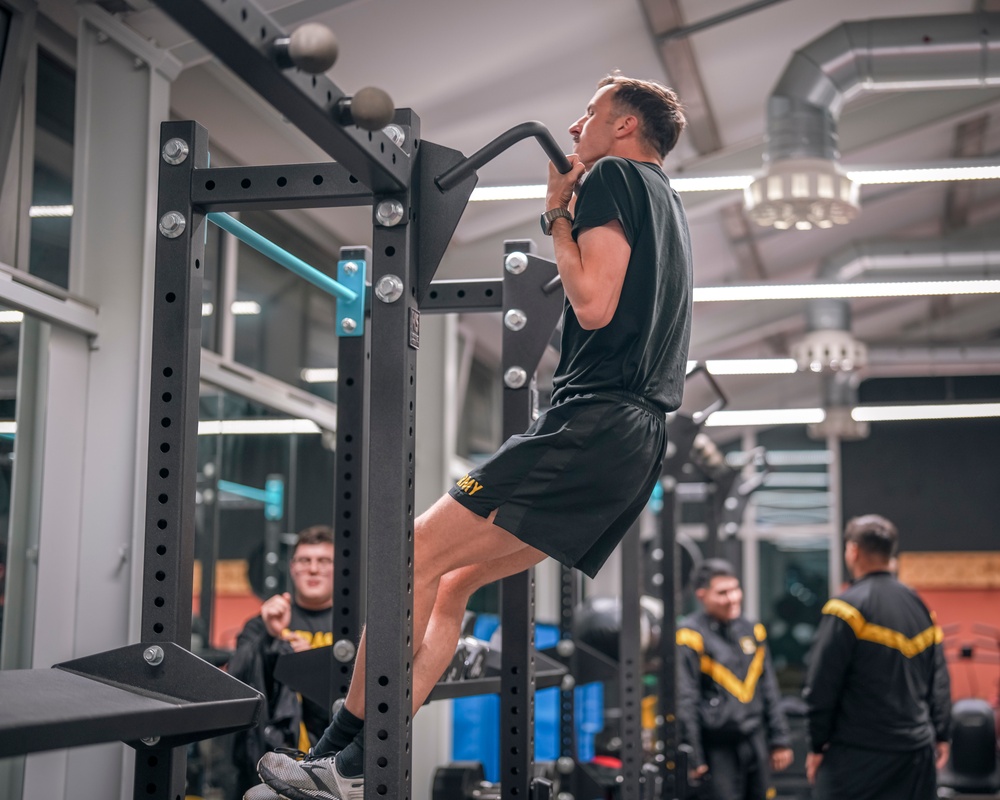 Charlie Battery, 5-4 ADA Physical Training with 10th AAMDC CSM