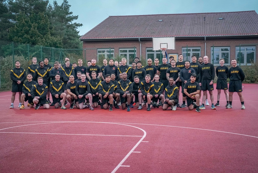 Charlie Battery, 5-4 ADA Physical Training with 10th AAMDC CSM